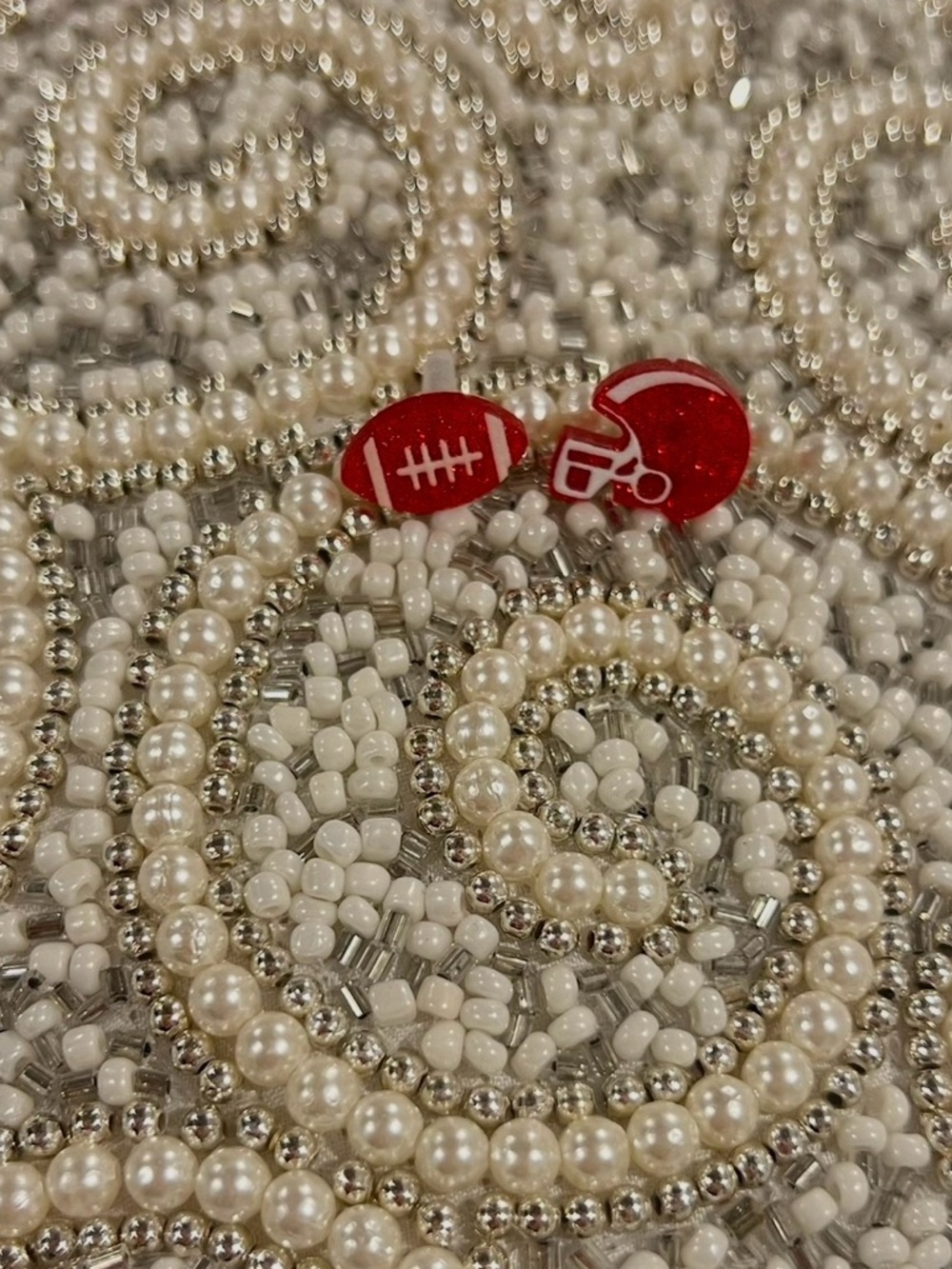 Acrylic Sports studs earrings new